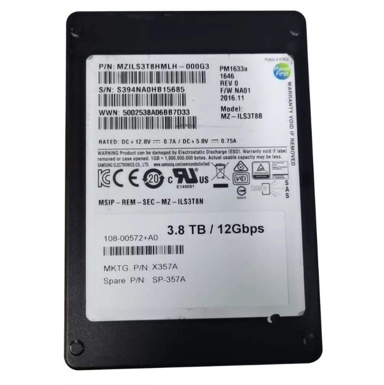 For NetApp X319A 7.68TB 2LZ204-038 12Gb/s SAS 2.5-inch SSD 108-00687 SP-319A DS224C in Stock