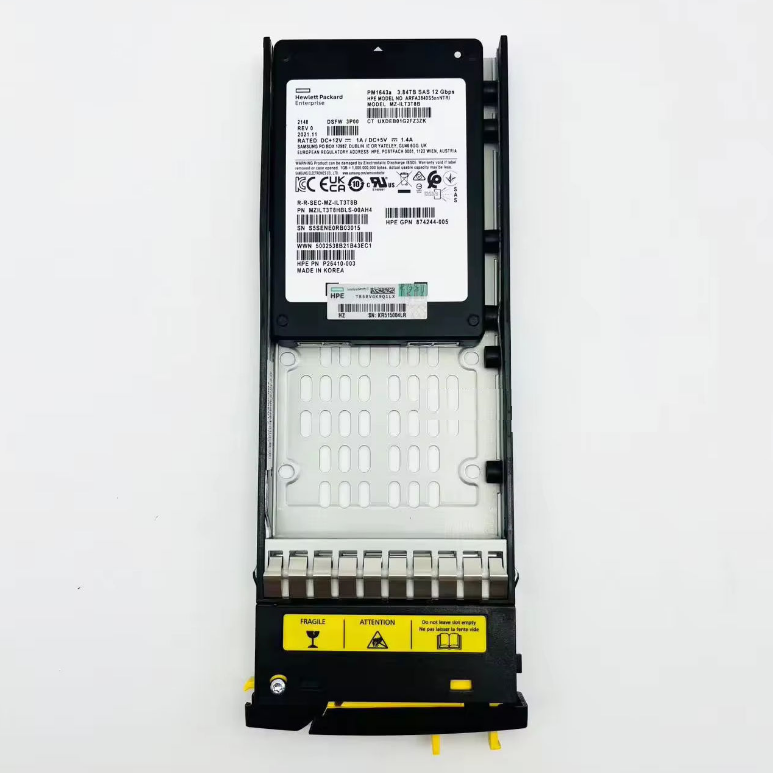 P37647-001 HPE 3PAR 8000 3.84TB 12G SAS 2.5 SSD PM1643a MZ-ILT3T8B P26410-003 874244-005 MZILT3T8HBLS-00AH4