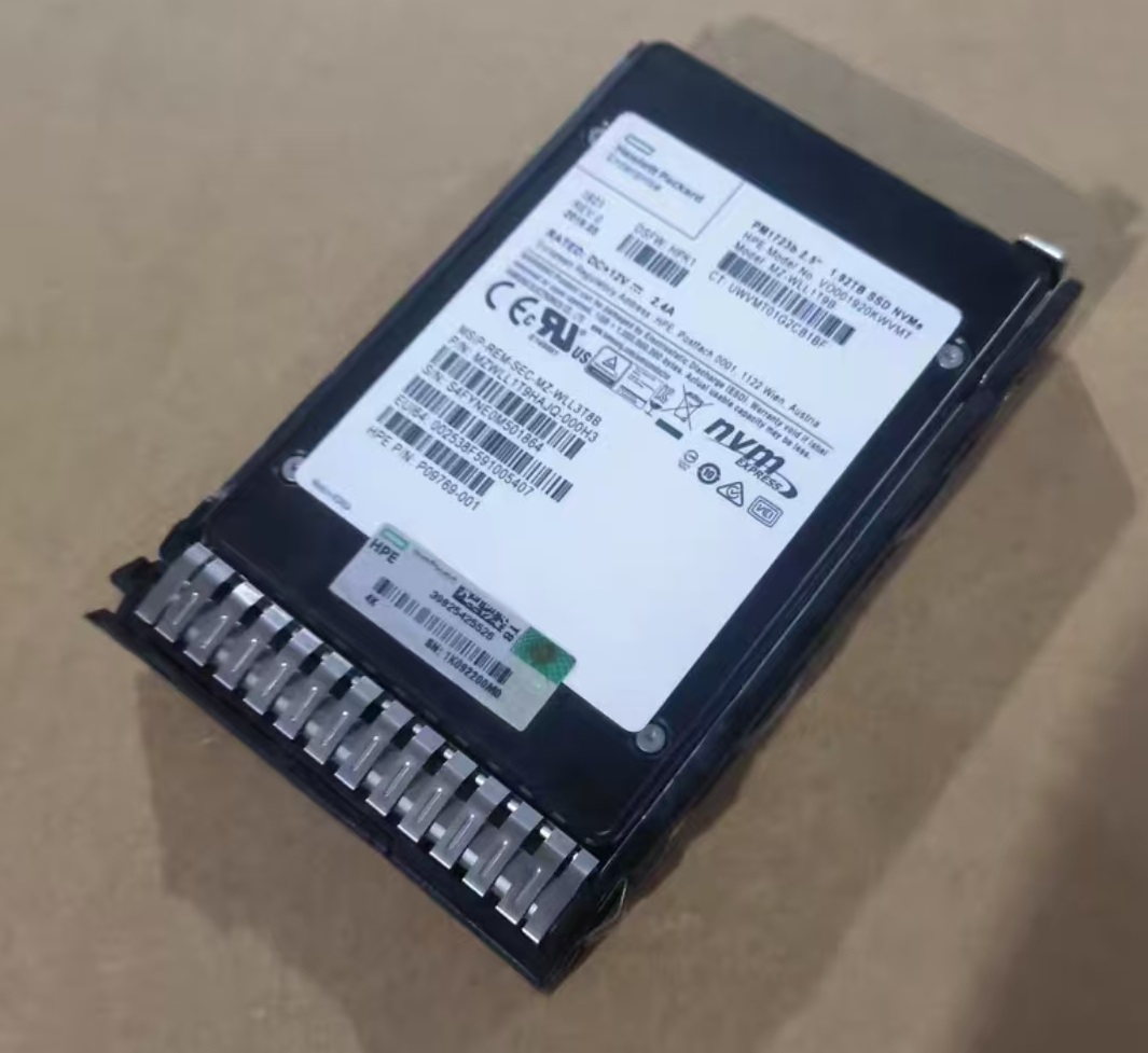 Enterprise grade solid-state drive PM1723B 1.92T U.2 NVMe read-write 3300/1800 high endurance database disk