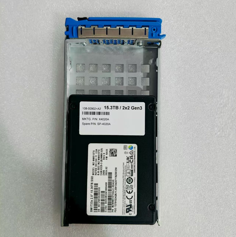 NEW X4020A SSD MZWM515THALC-00AGA SP-4020A 108-00902 15.3TB /2X2Gen3 2.5Inch in Stock for Netapp AFF Series