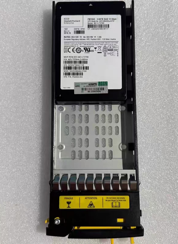 Enterprise grade solid-state drive PM1633a 3.84TB U.2 NVMe PCIe high-speed read and write compatible with HPE DL380 Gen10
