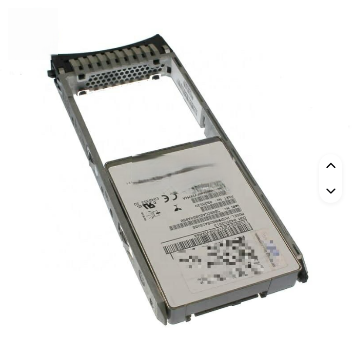 Original 3.84TB enterprise grade hard drive model 02YC039IPM1643 with original tray bracket 02PX542 included in the disk body