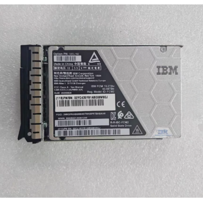 19.2TB U.2 Solid State Drive 02CL183 with Original Bracket NVMe PCIe 4.0 High Speed Enterprise SSD with Active Cooling