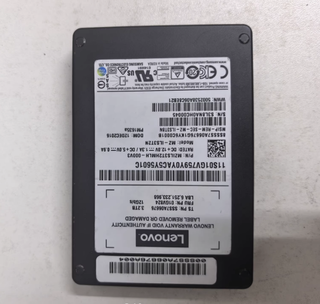 118000540 Enterprise Solid State Drive 3.2TB SAS Interface PM1635A Disk Body Supports Hot Plug