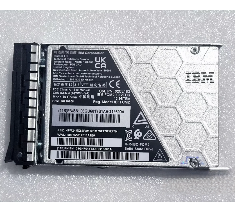 19.2TB U.2 Solid State Drive 03GH764 with Original Bracket NVMe PCIe 4.0 High Speed Enterprise SSD with Active Cooling