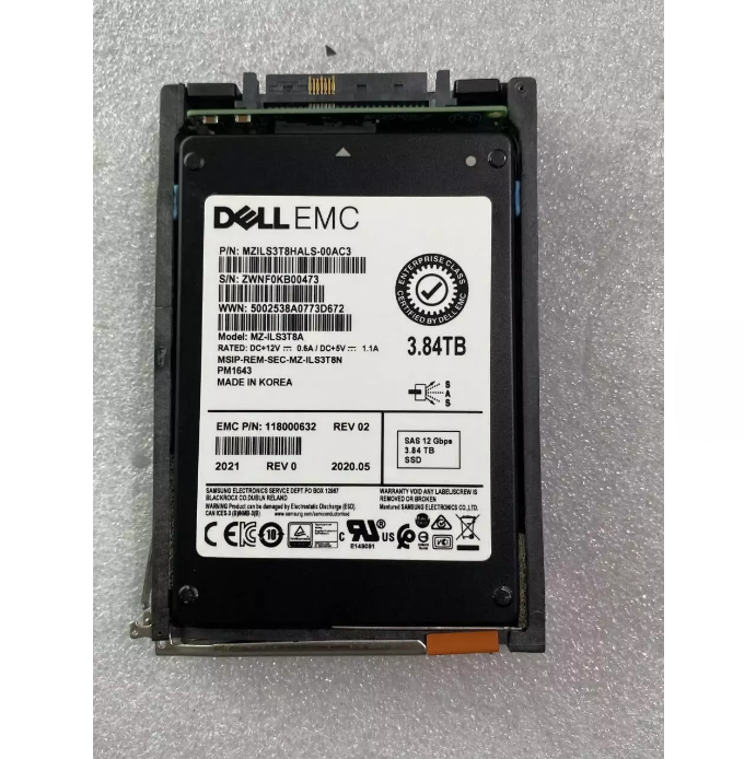 118000632 SAS solid state drive PM1643 enterprise grade disk body dedicated to 005052584/005052585/005052560 storage rack