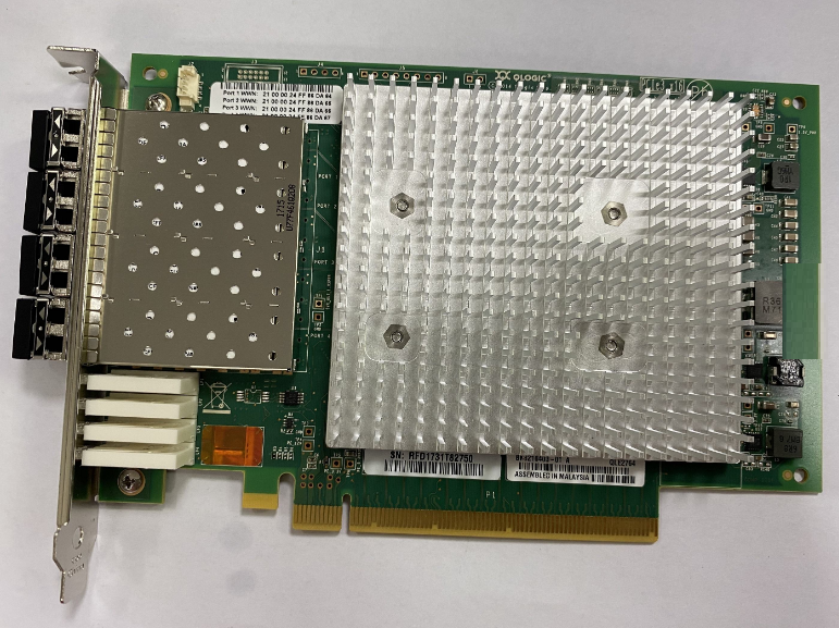 QLE2764-SR-CK 32GFC Fibre Channel Adapter PCIe 3.0 X16 Quad / 4 Ports SR-Optic SFP+ Full Height QLE2764 FC HBA Original