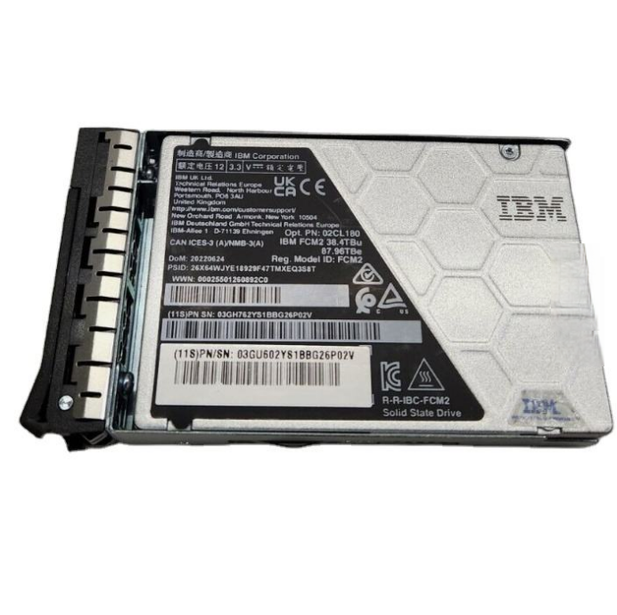 Storage flagship 38.4TB NVMe hard drive dual models available, 03GH930/03JK705 with complete cooling solution