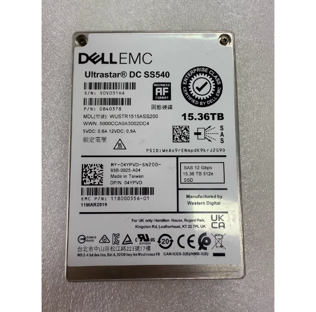 118000556 SAS Solid State Drive PM1633A Enterprise SSD with High-Speed Read Write Low Latency