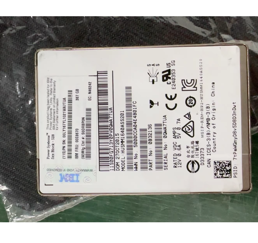 Original genuine 00E8670/00LY167 387GB SAS hard drive enterprise grade disk body