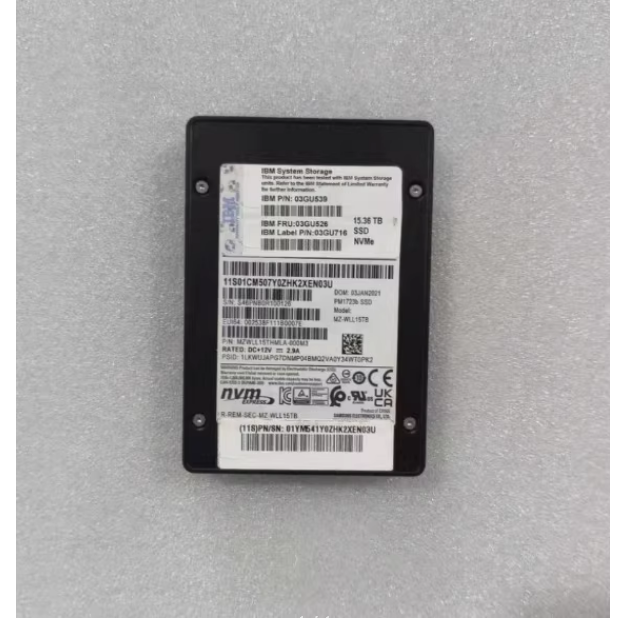 03GU539 15.36TB SSD NVMe PCIe Enterprise Solid State Drive suitable for 03GU526 rack