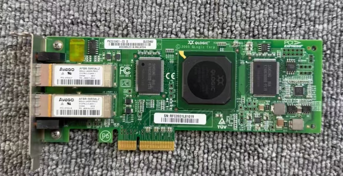 QLOGIC QLE2462 QLE2462-CK 4Gb PCIe HBA Fiber Optic Card