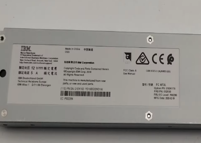 01EK163 FC AF3L Flash Core Module 7.68TB TLC NVMe FCM for FlashSystem 9100/9200/9500 with Tray 01EK169